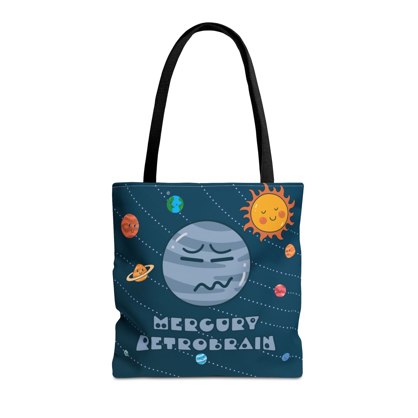 Cute Planets - Mercury Retrobrain Tote Bag