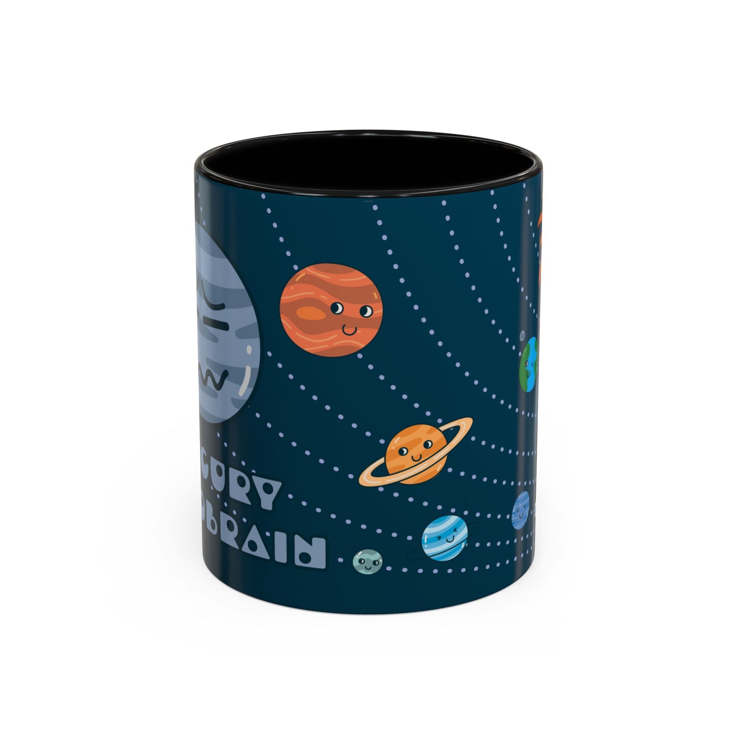 Cute Planets - Mercury Retrobrain Accent Coffee Mug