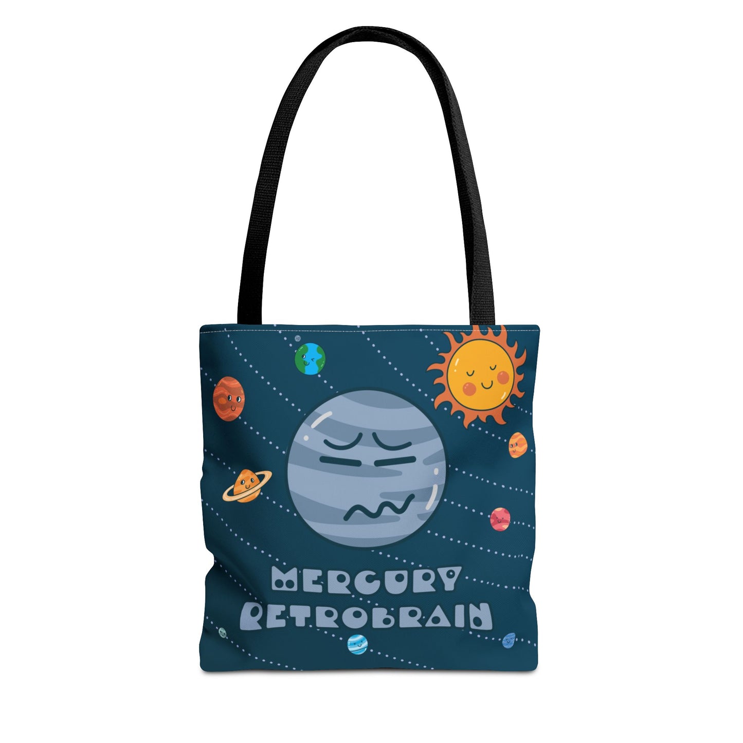 Cute Planets - Mercury Retrobrain Tote Bag