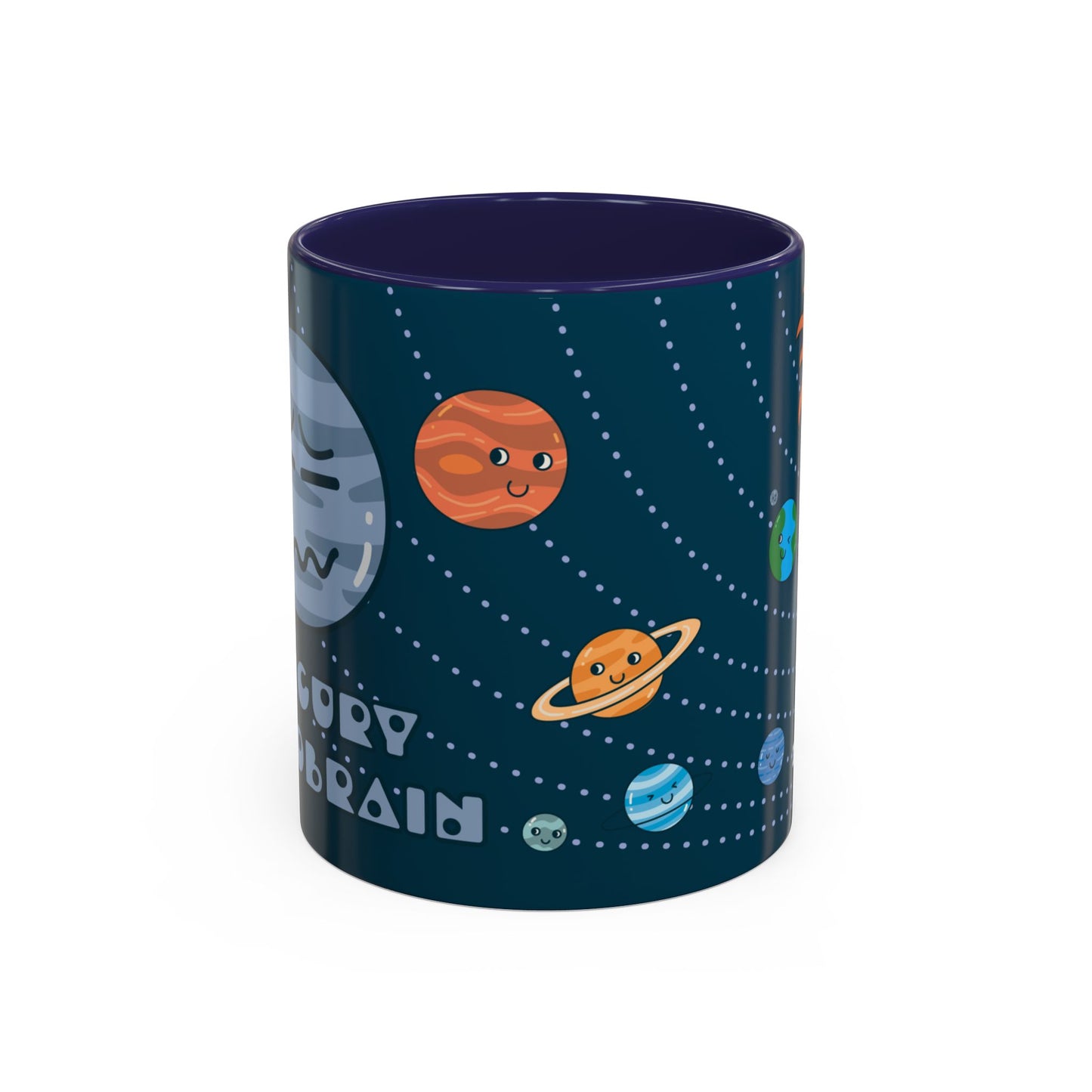 Cute Planets - Mercury Retrobrain Accent Coffee Mug