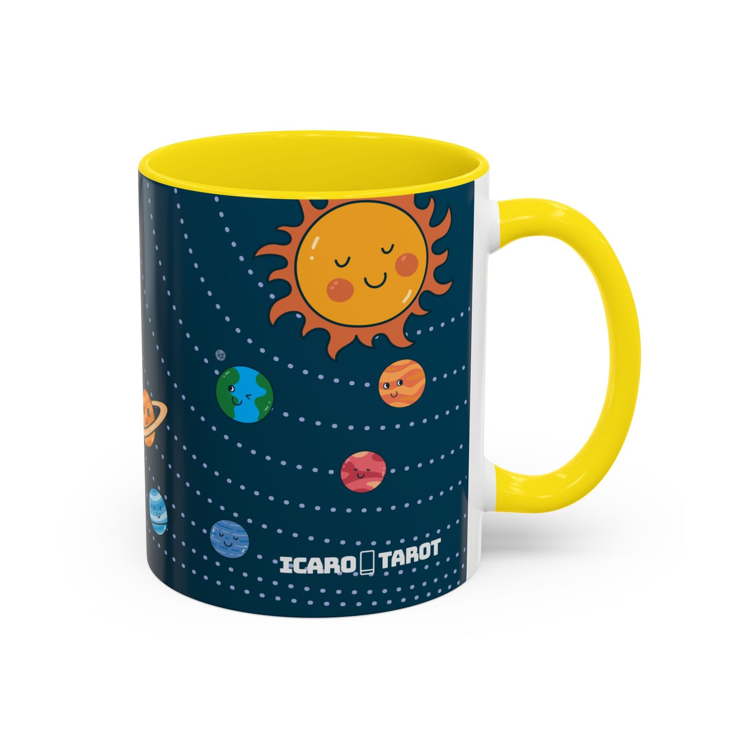 Cute Planets - Mercury Retrobrain Accent Coffee Mug