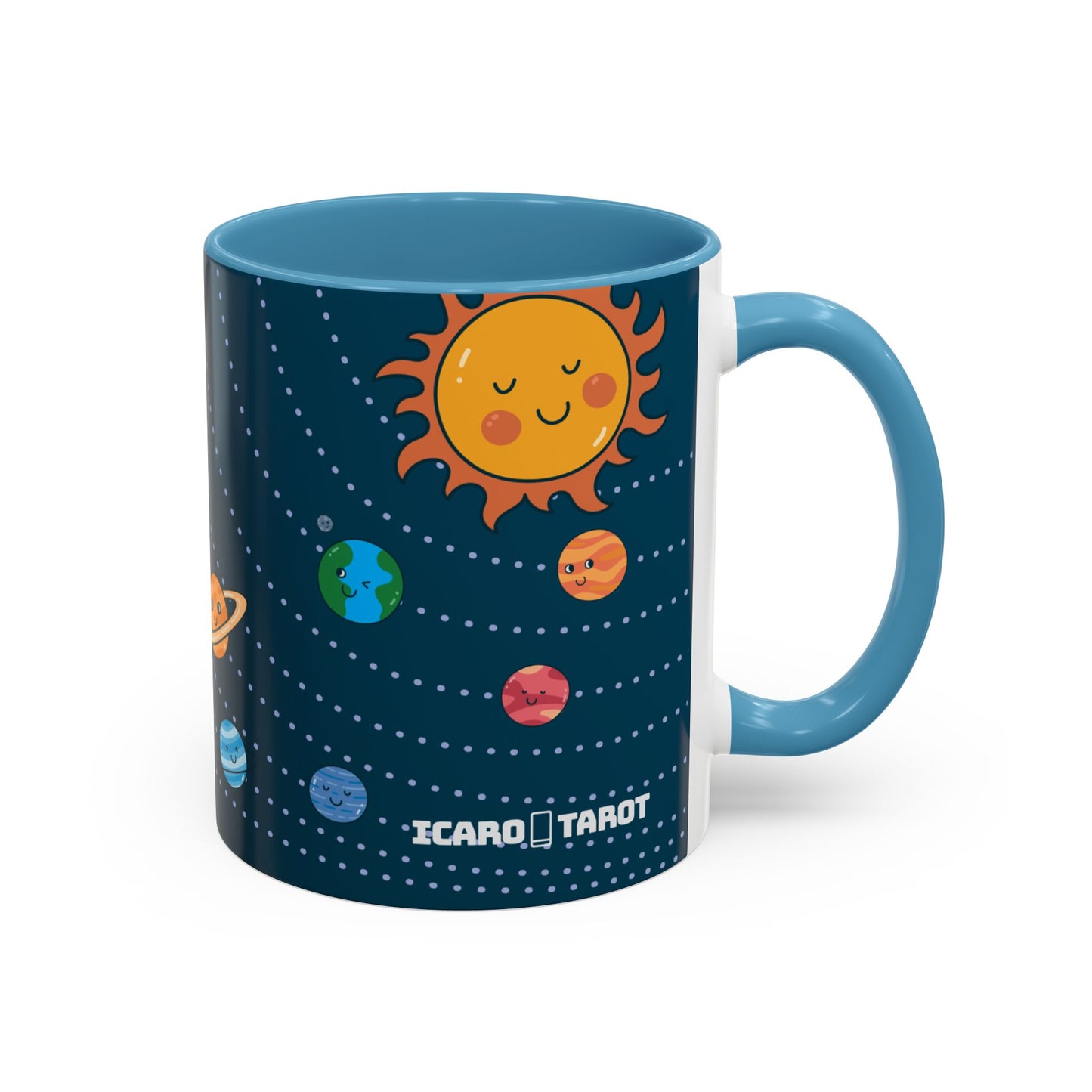 Cute Planets - Mercury Retrobrain Accent Coffee Mug