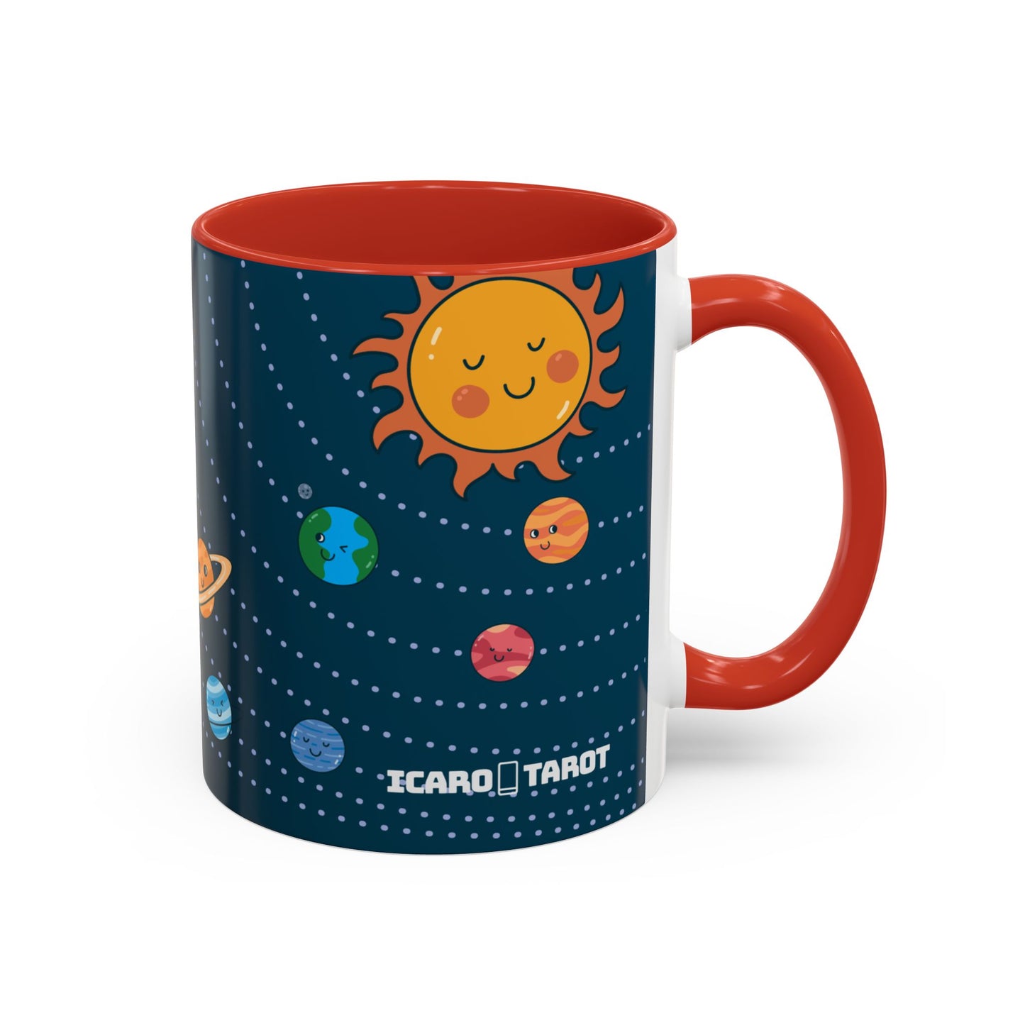 Cute Planets - Mercury Retrobrain Accent Coffee Mug