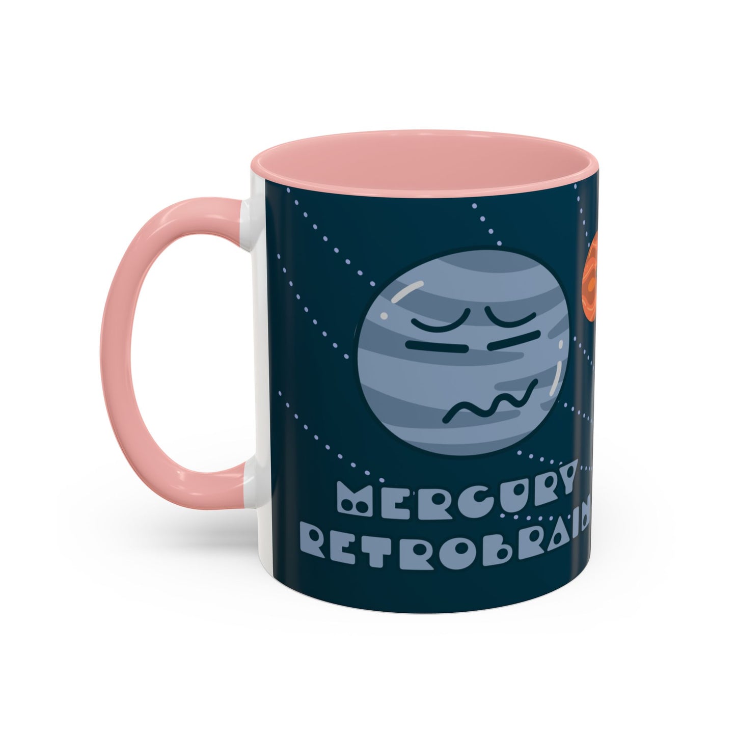 Cute Planets - Mercury Retrobrain Accent Coffee Mug