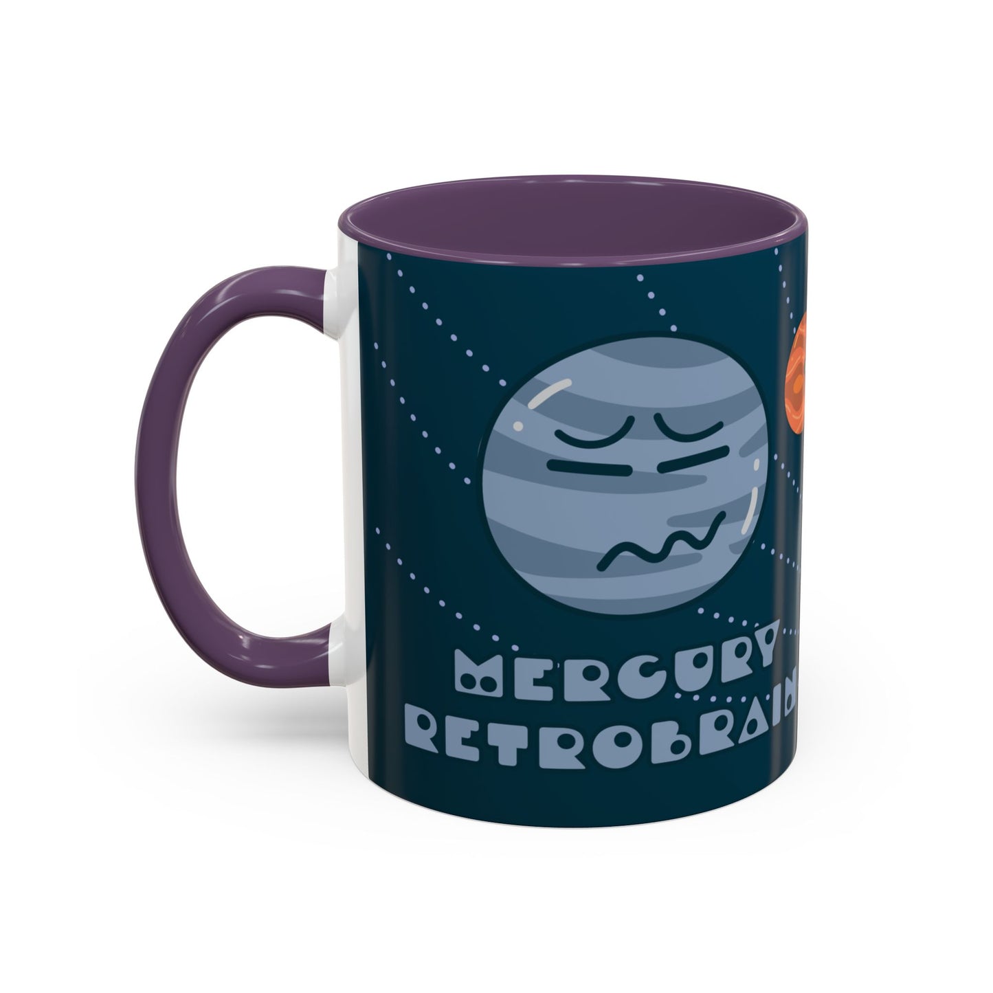 Cute Planets - Mercury Retrobrain Accent Coffee Mug