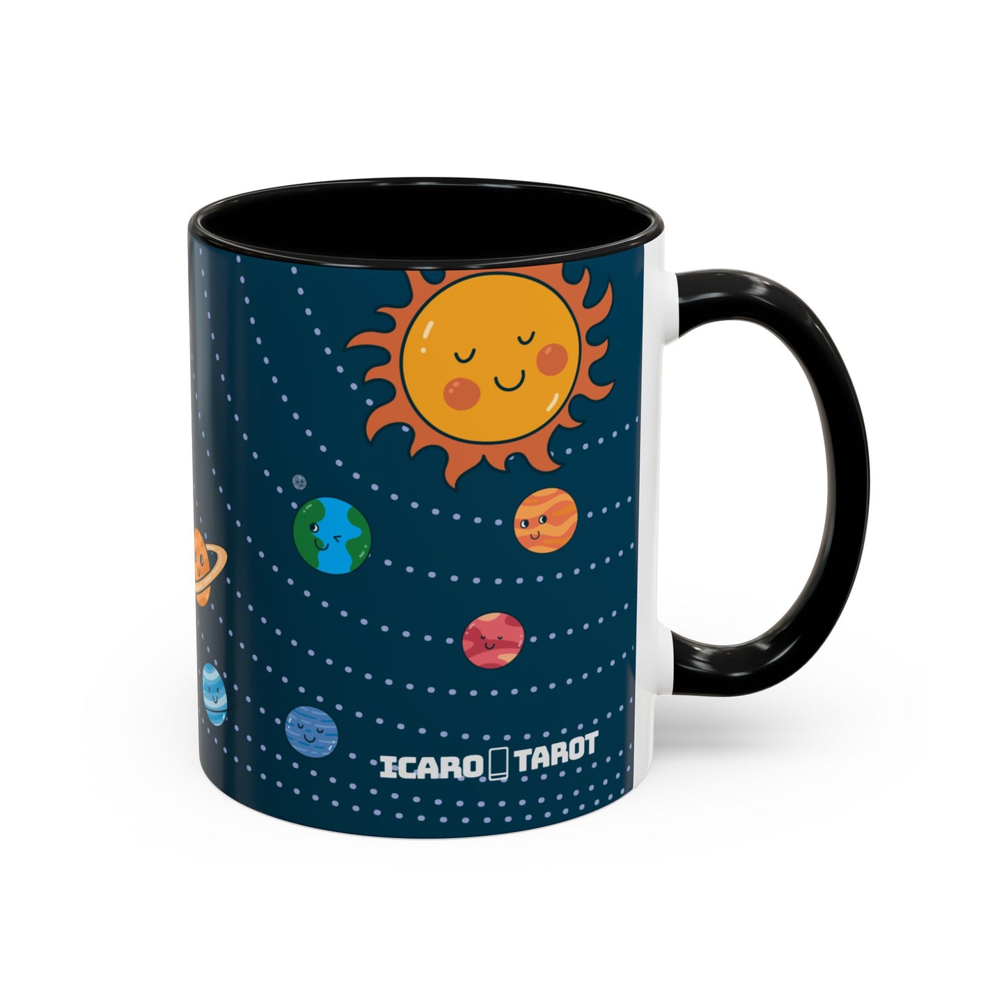 Cute Planets - Mercury Retrobrain Accent Coffee Mug