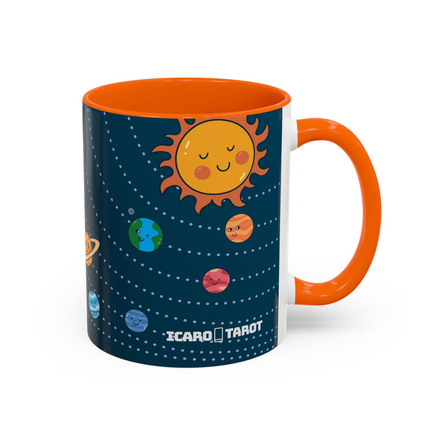 Cute Planets - Mercury Retrobrain Accent Coffee Mug