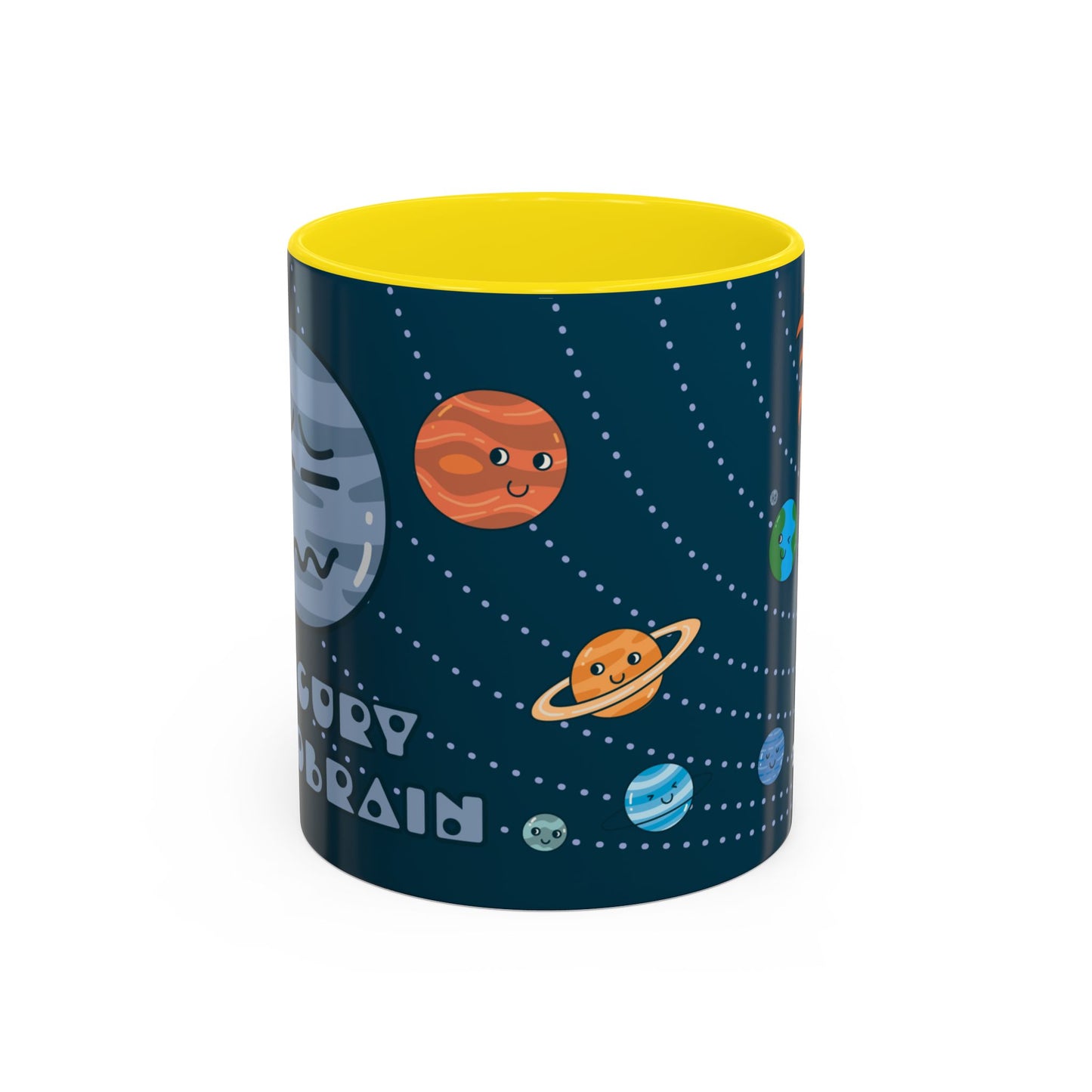 Cute Planets - Mercury Retrobrain Accent Coffee Mug