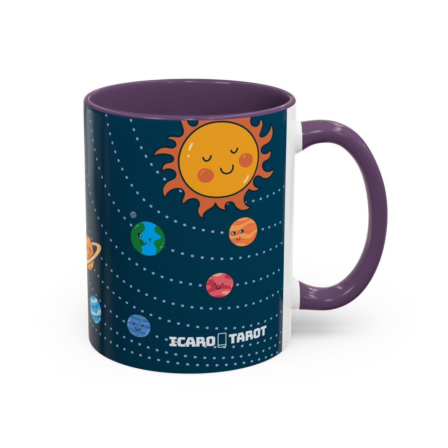 Cute Planets - Mercury Retrobrain Accent Coffee Mug