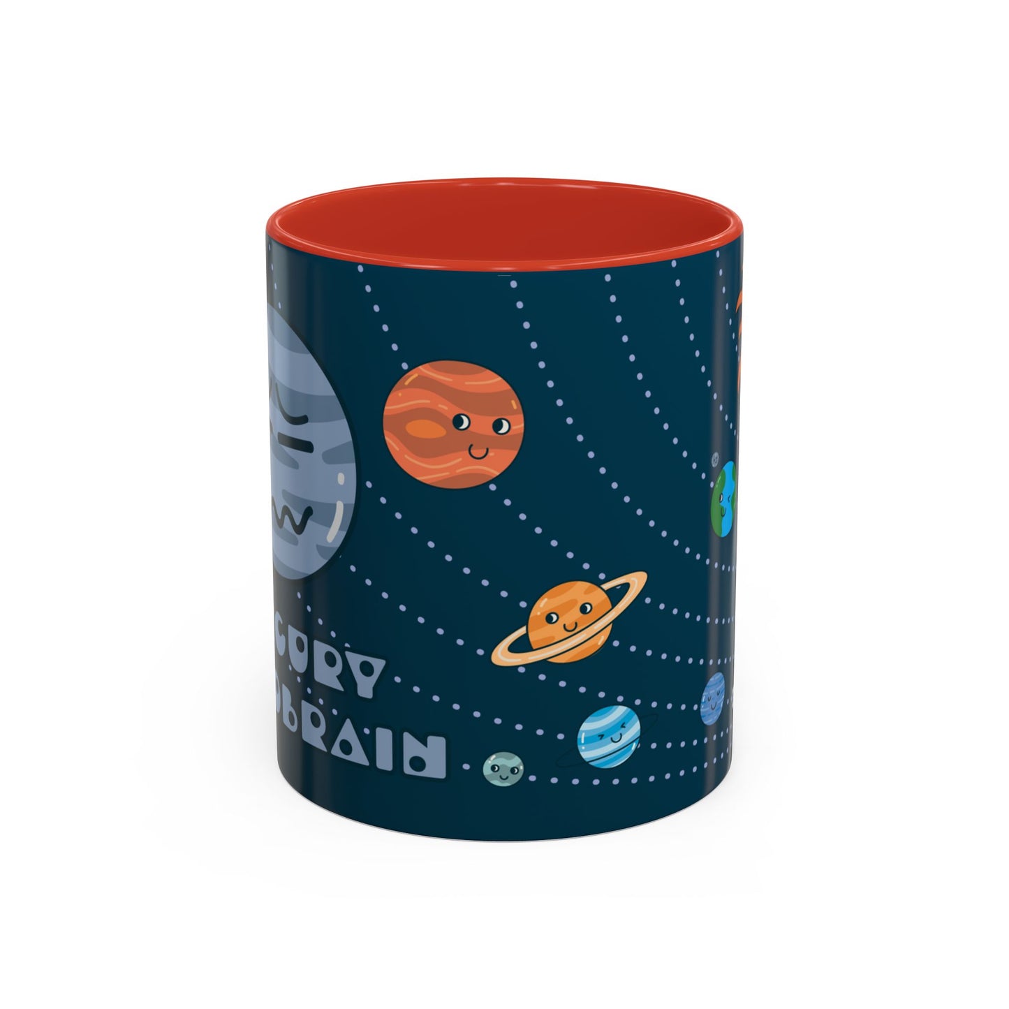 Cute Planets - Mercury Retrobrain Accent Coffee Mug