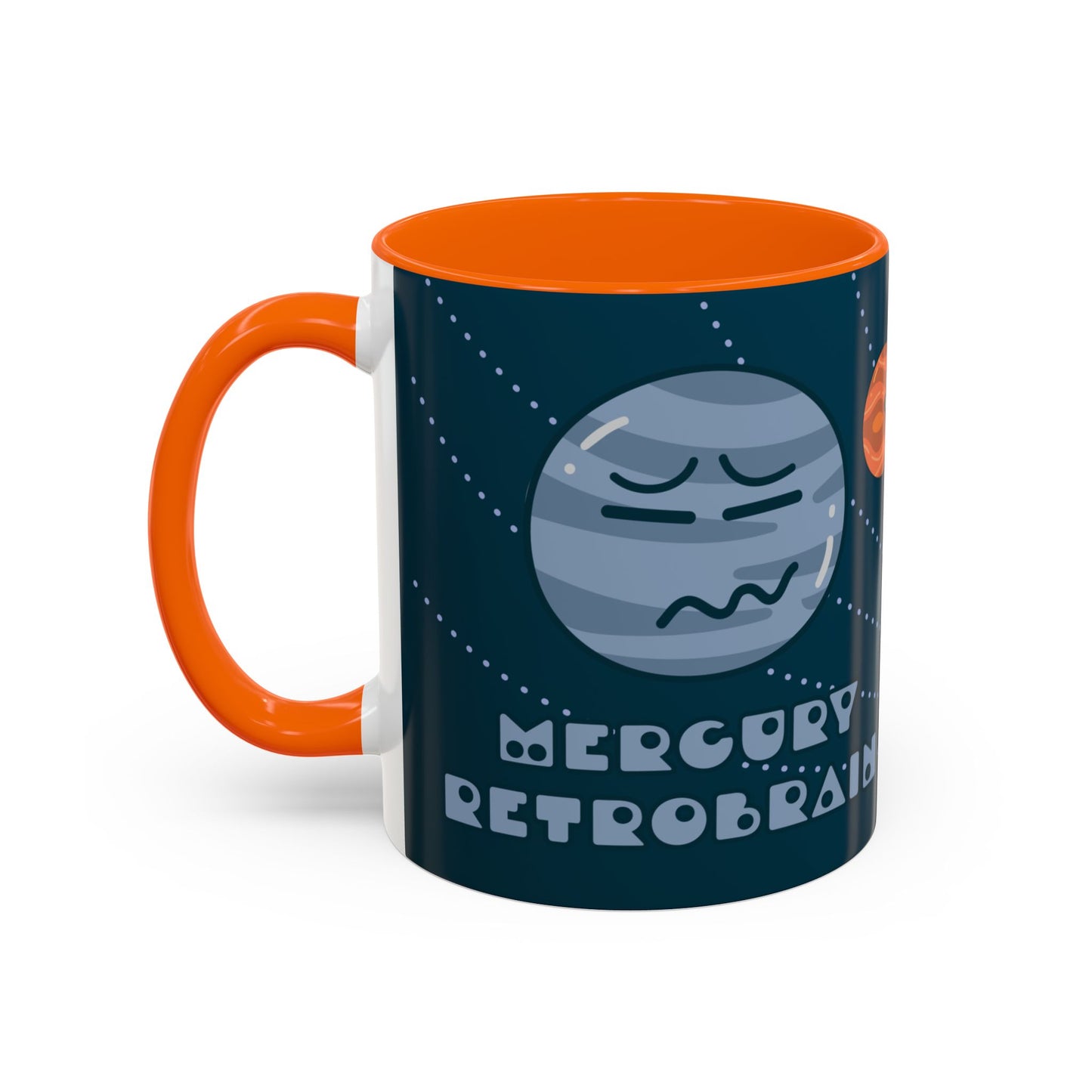 Cute Planets - Mercury Retrobrain Accent Coffee Mug