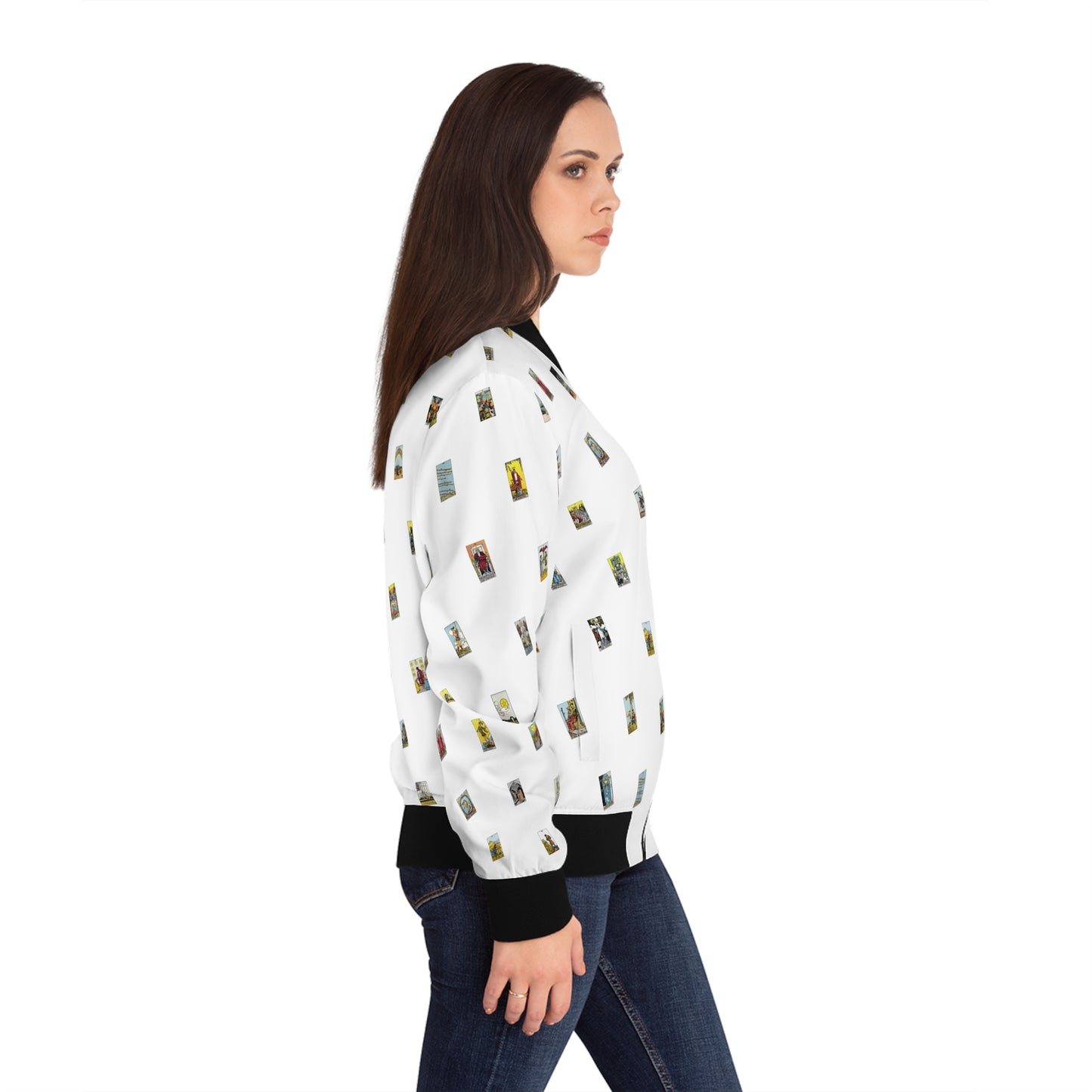 Women's Bomber Jacket (White)