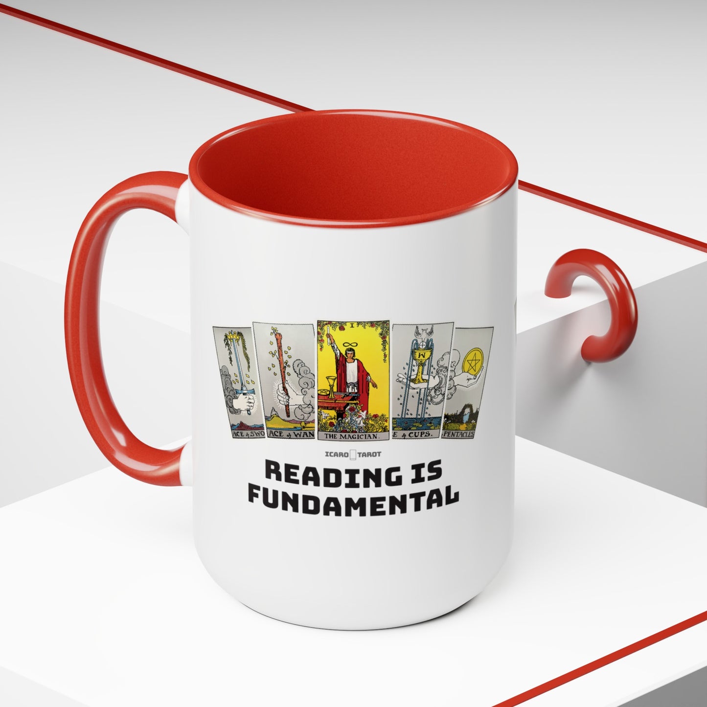 Reading Is Fundamental Two-Tone Coffee Mugs, 15oz