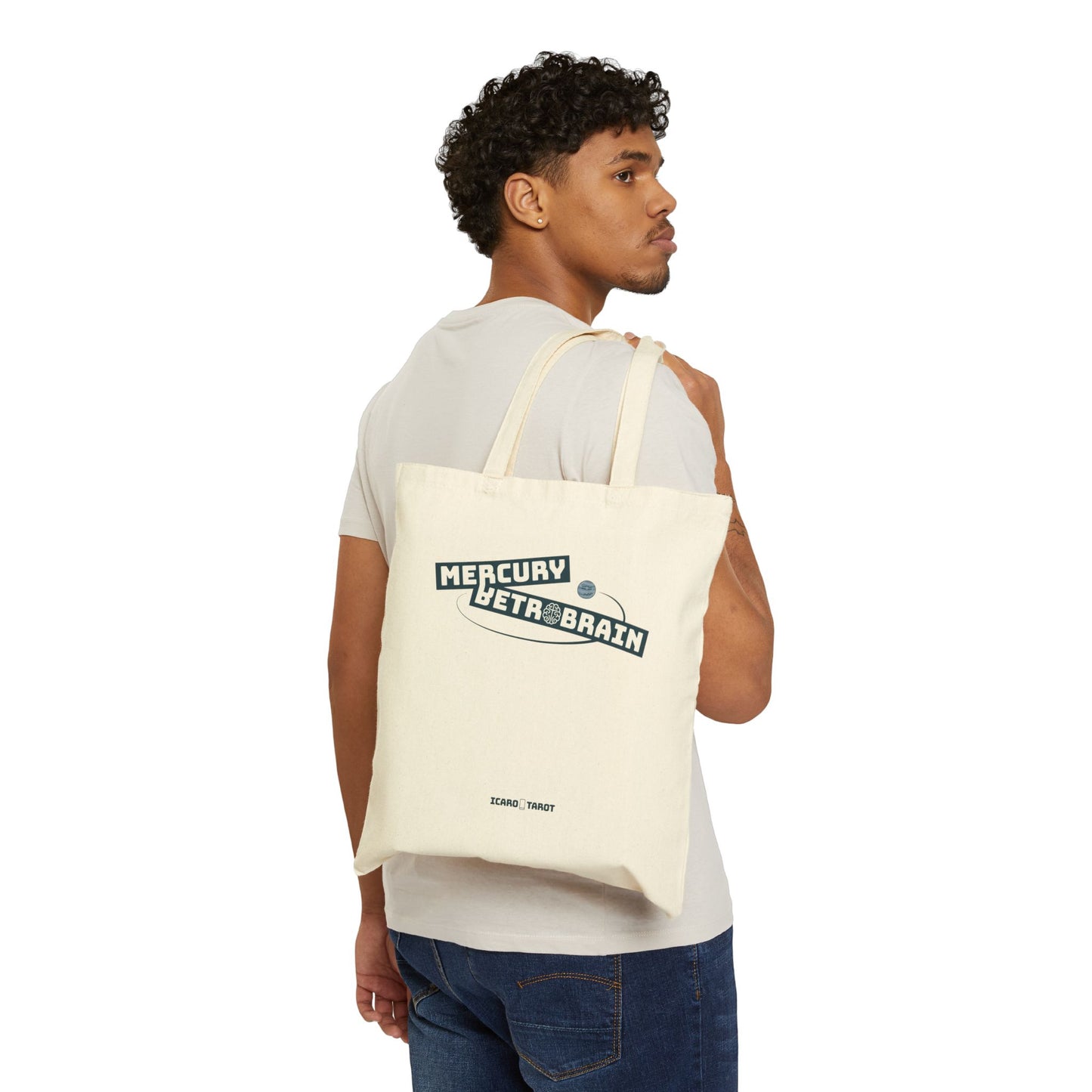 Mercury Retrobrain Cotton Canvas Tote Bag