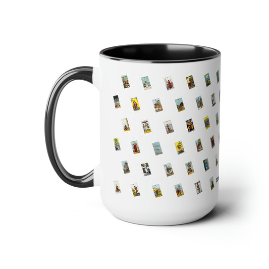 Two-Tone Coffee Mugs, 15oz