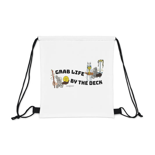 Grab Life By The Deck Drawstring Bag