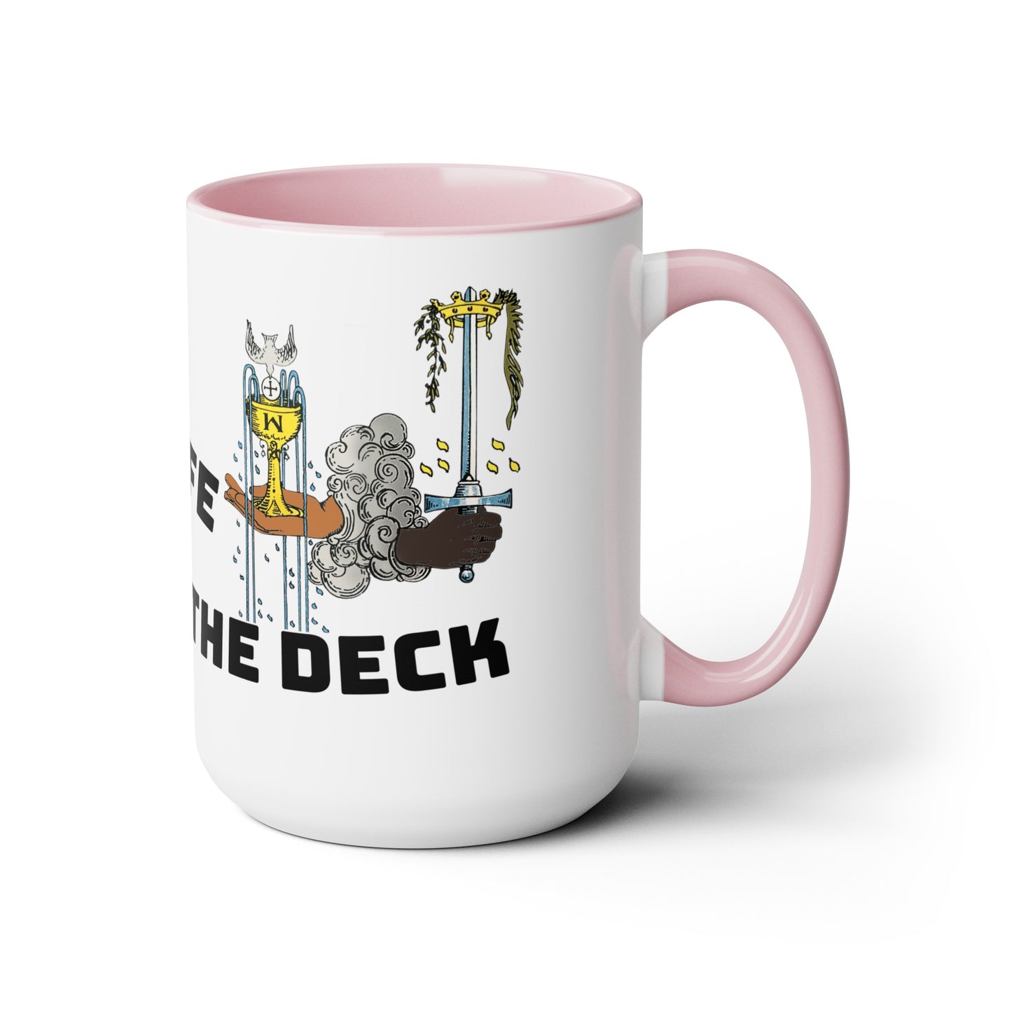 Grab Life By The Deck Two-Tone Coffee Mugs, 15oz