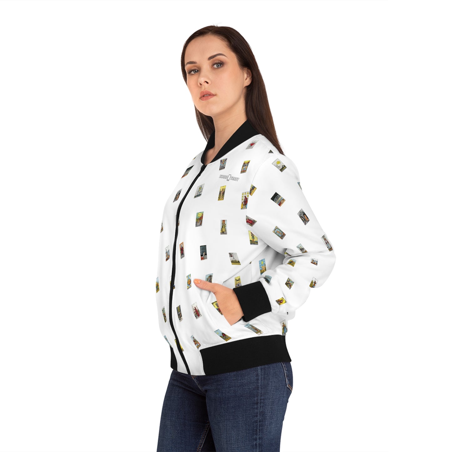 Women's Bomber Jacket (White)