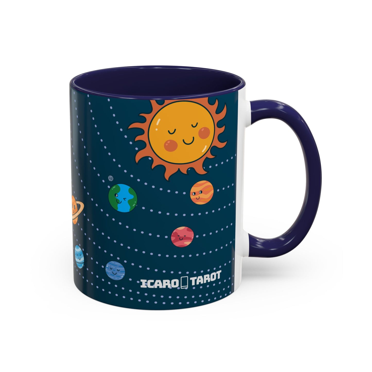 Cute Planets - Mercury Retrobrain Accent Coffee Mug