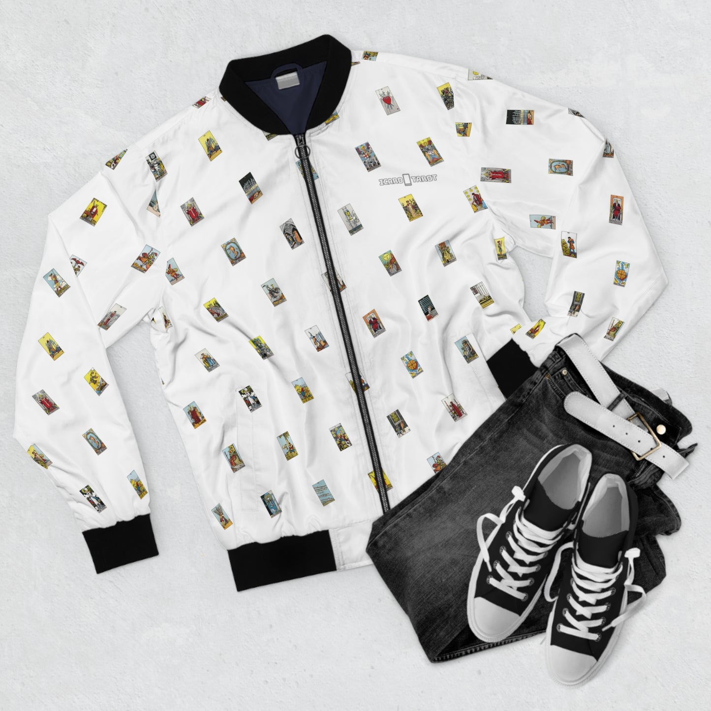 Men's Bomber Jacket (White)