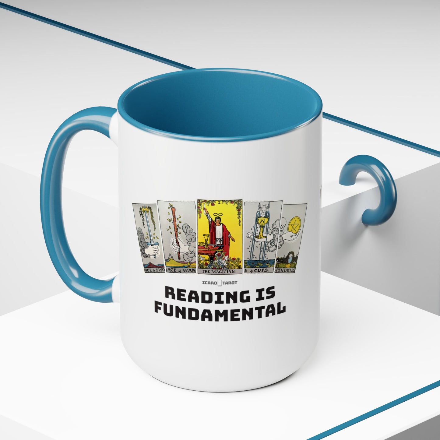 Reading Is Fundamental Two-Tone Coffee Mugs, 15oz